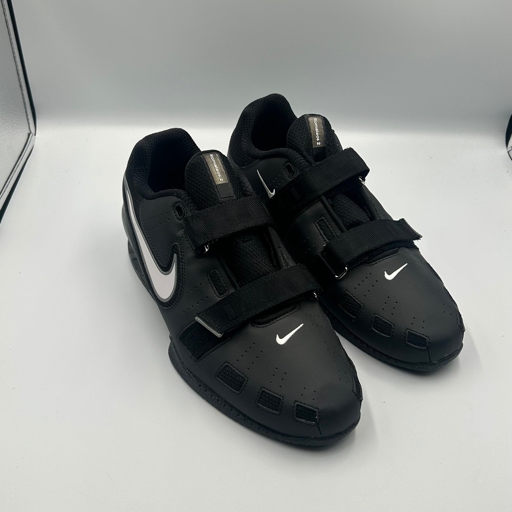 Nike Romaleos 2 Weightlifting Shoes Mens Size 13 Black 476927-010 Straps